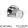 Cifial 32217TB U Techno 300 Wall Stop Valve Spare Parts